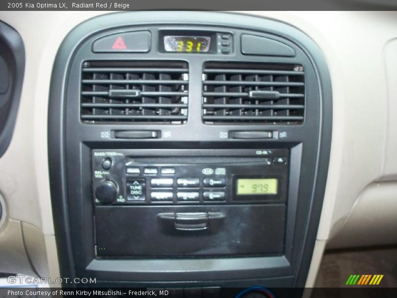Radiant Red / Beige 2005 Kia Optima LX
