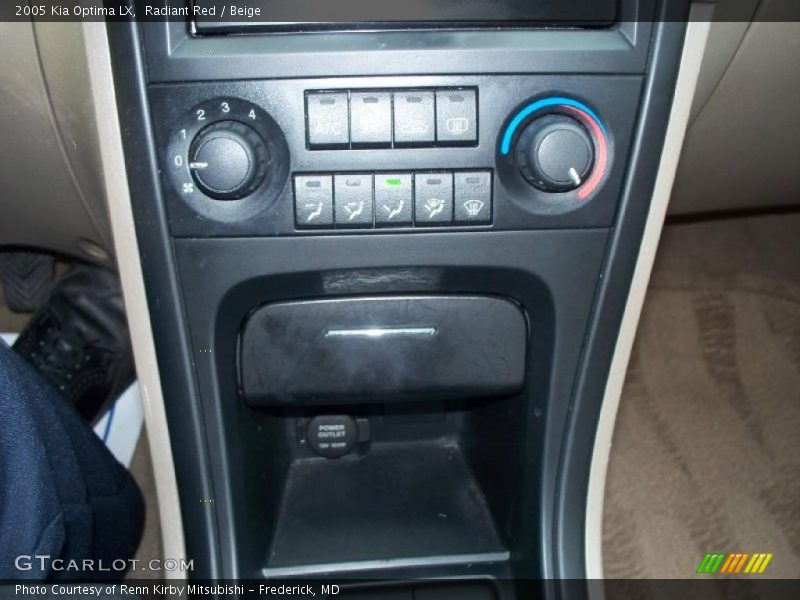 Radiant Red / Beige 2005 Kia Optima LX