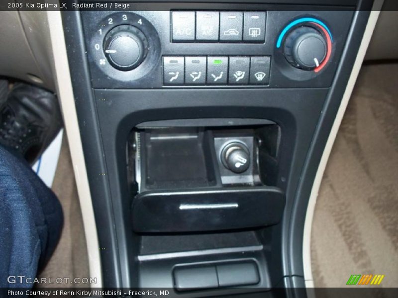 Radiant Red / Beige 2005 Kia Optima LX