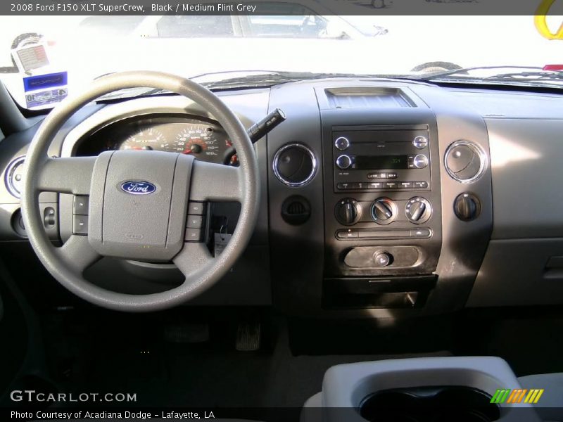 Black / Medium Flint Grey 2008 Ford F150 XLT SuperCrew