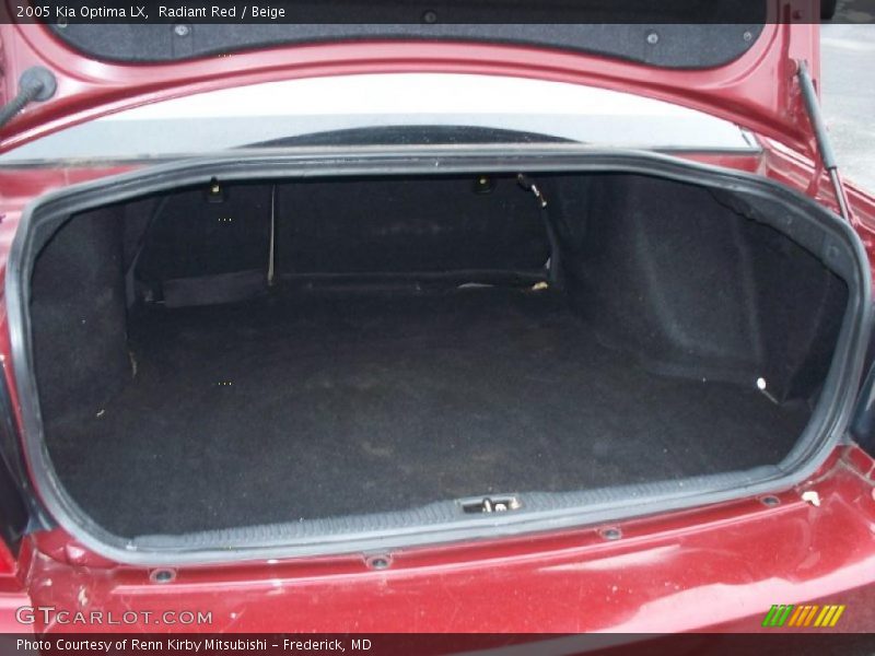 Radiant Red / Beige 2005 Kia Optima LX