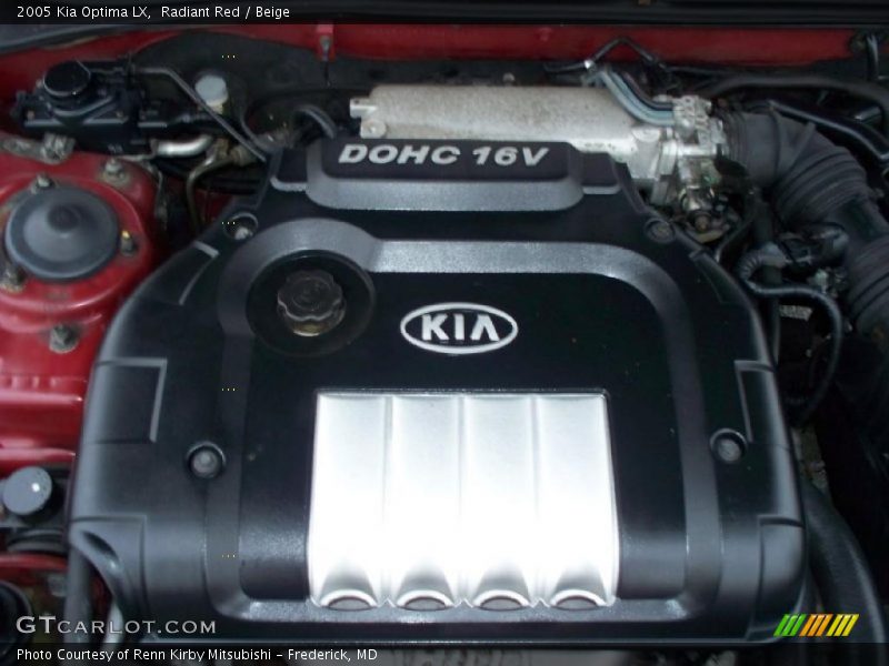 Radiant Red / Beige 2005 Kia Optima LX