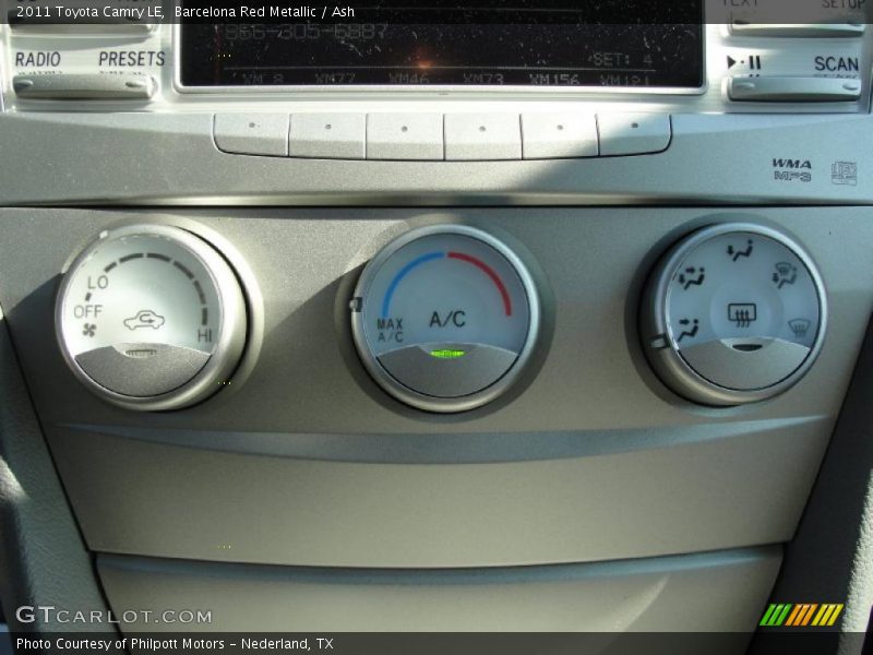 Barcelona Red Metallic / Ash 2011 Toyota Camry LE