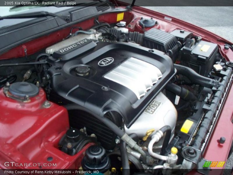 Radiant Red / Beige 2005 Kia Optima LX