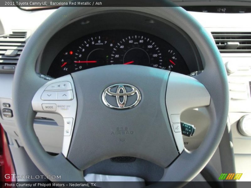 Barcelona Red Metallic / Ash 2011 Toyota Camry LE