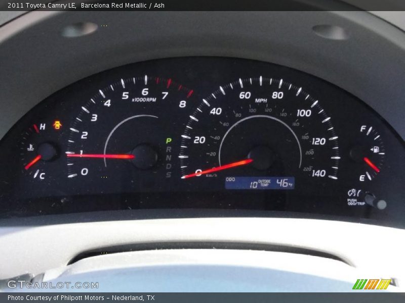 Barcelona Red Metallic / Ash 2011 Toyota Camry LE