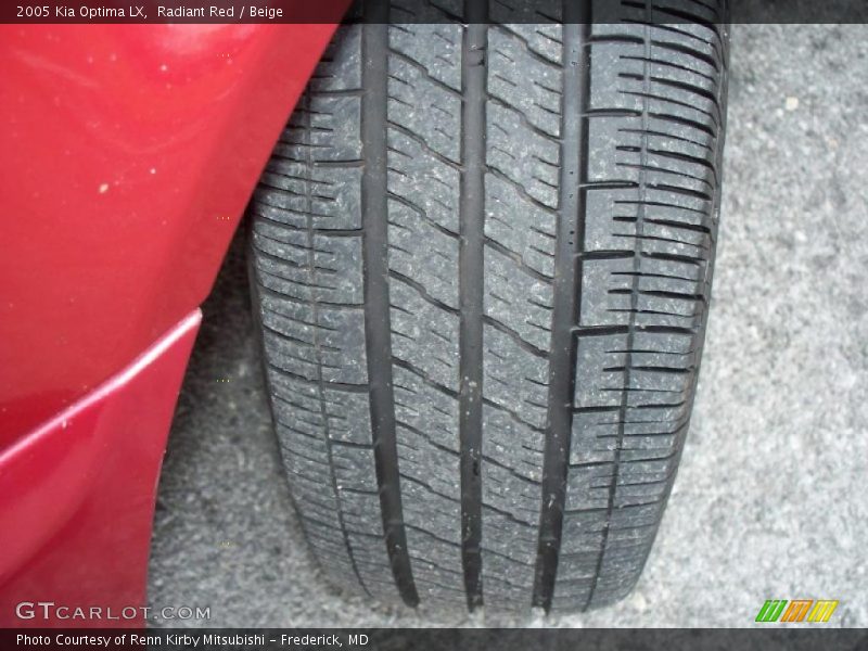 Radiant Red / Beige 2005 Kia Optima LX