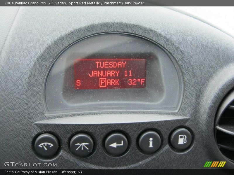 Sport Red Metallic / Parchment/Dark Pewter 2004 Pontiac Grand Prix GTP Sedan