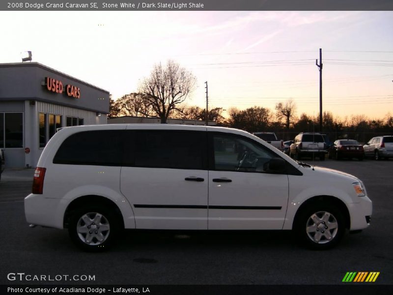 Stone White / Dark Slate/Light Shale 2008 Dodge Grand Caravan SE