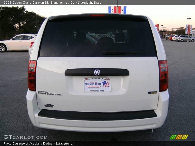 Stone White / Dark Slate/Light Shale 2008 Dodge Grand Caravan SE