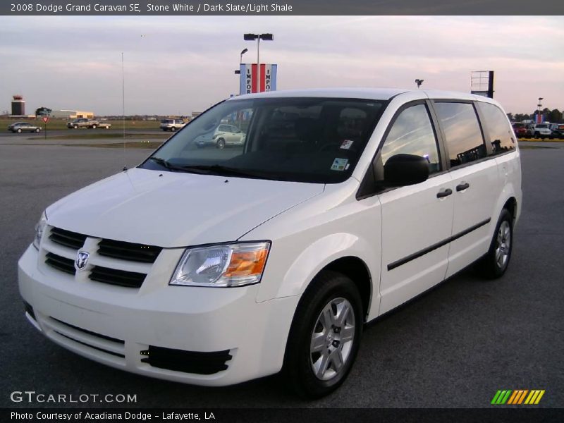 Stone White / Dark Slate/Light Shale 2008 Dodge Grand Caravan SE