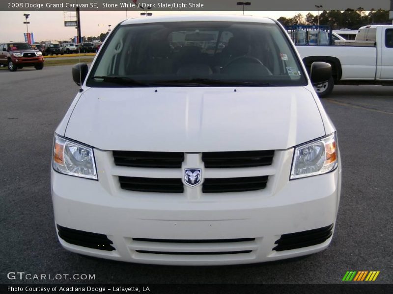 Stone White / Dark Slate/Light Shale 2008 Dodge Grand Caravan SE