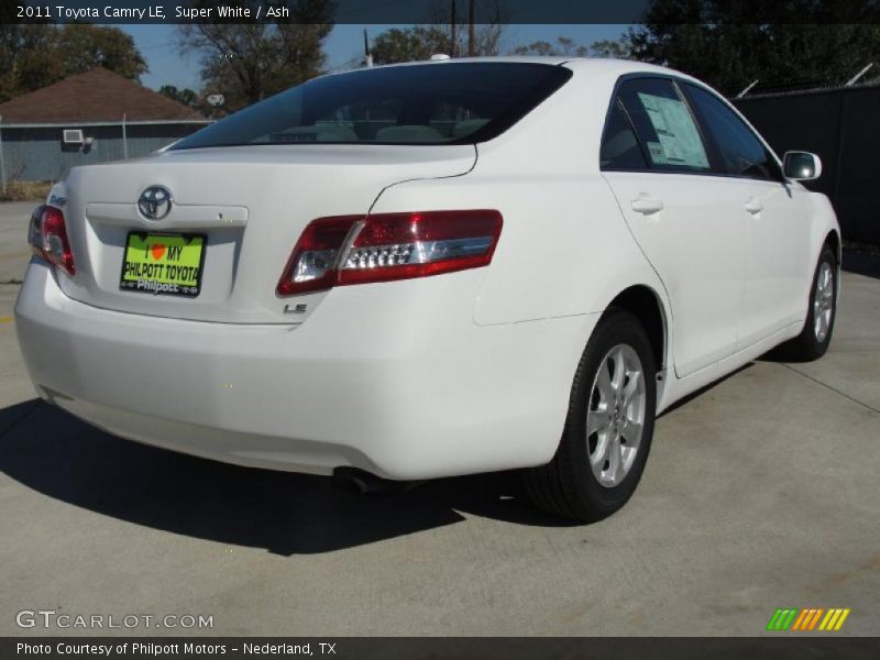 Super White / Ash 2011 Toyota Camry LE