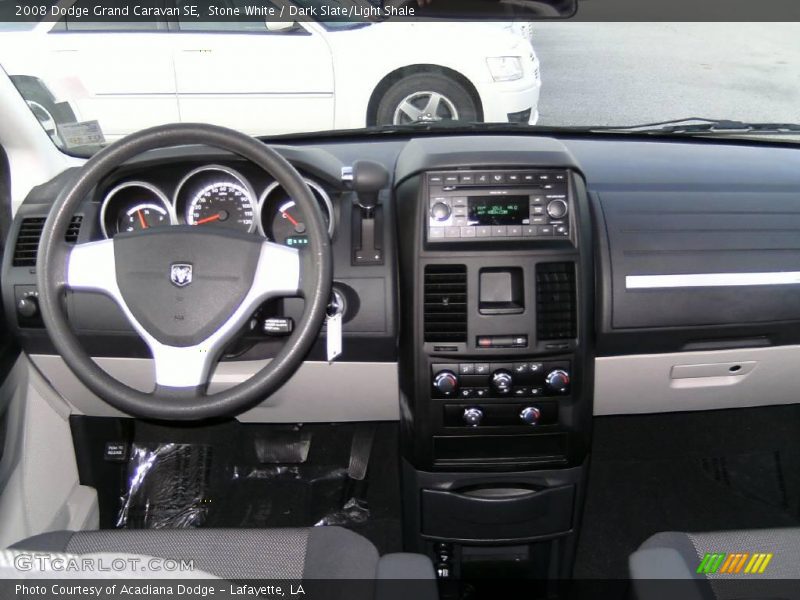 Stone White / Dark Slate/Light Shale 2008 Dodge Grand Caravan SE