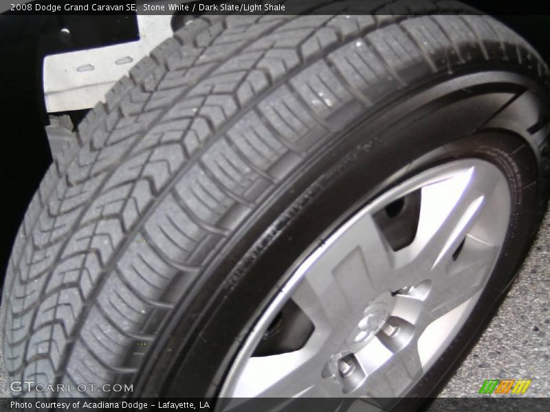 Stone White / Dark Slate/Light Shale 2008 Dodge Grand Caravan SE