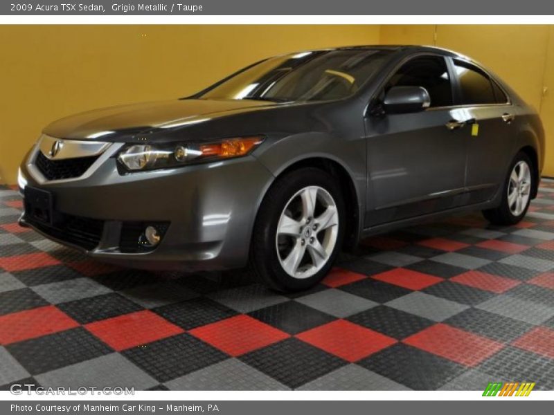 Grigio Metallic / Taupe 2009 Acura TSX Sedan