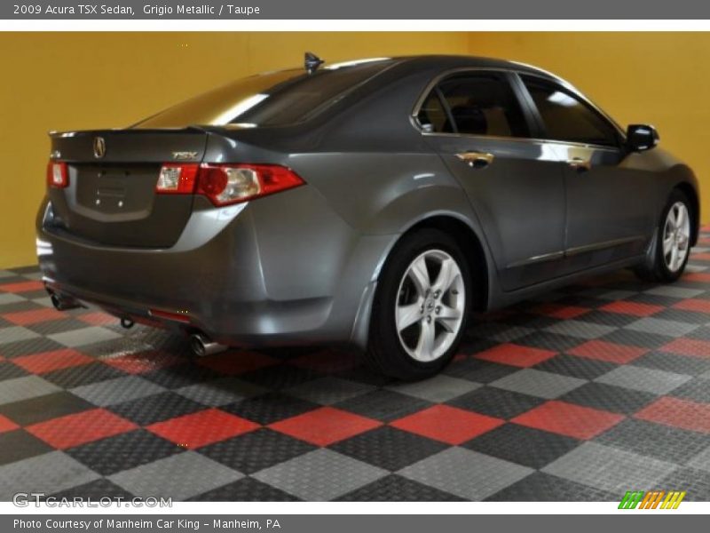 Grigio Metallic / Taupe 2009 Acura TSX Sedan
