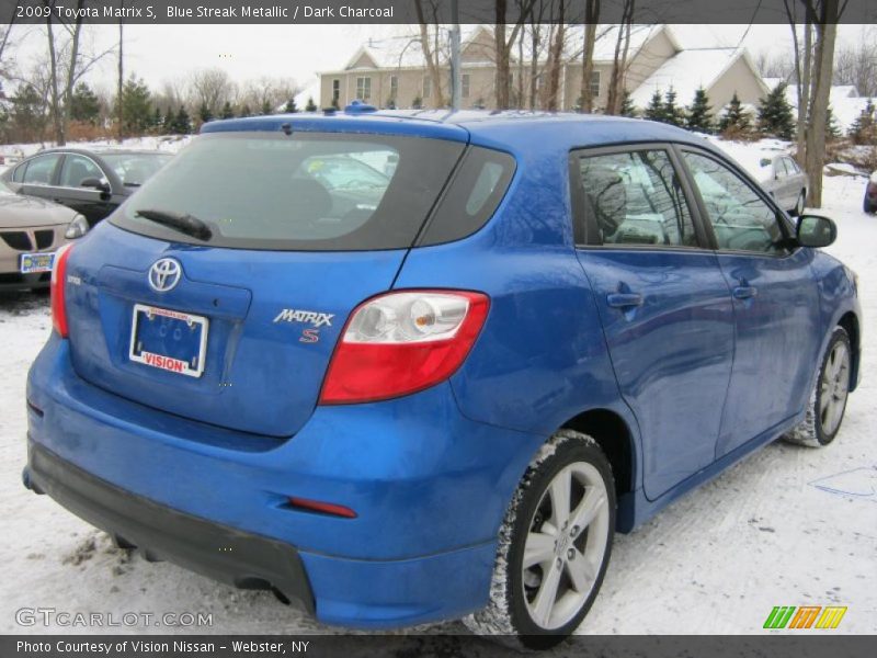 Blue Streak Metallic / Dark Charcoal 2009 Toyota Matrix S