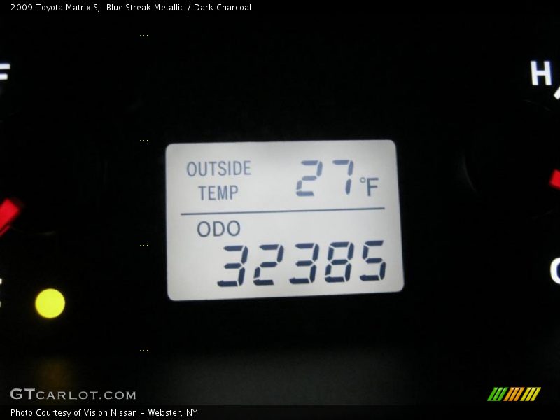 Blue Streak Metallic / Dark Charcoal 2009 Toyota Matrix S