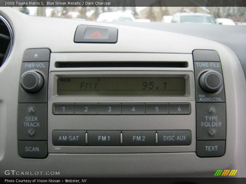Blue Streak Metallic / Dark Charcoal 2009 Toyota Matrix S