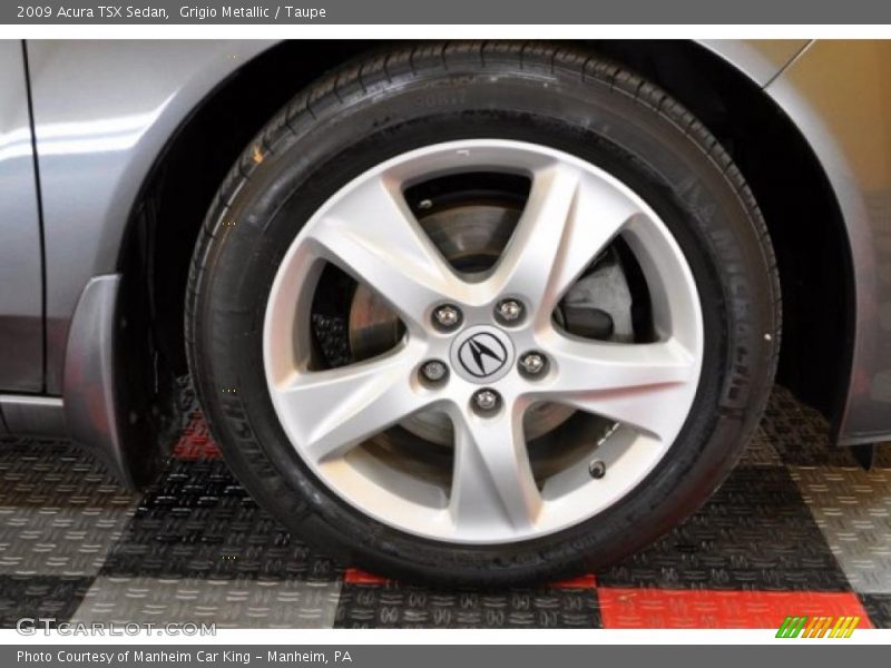 Grigio Metallic / Taupe 2009 Acura TSX Sedan