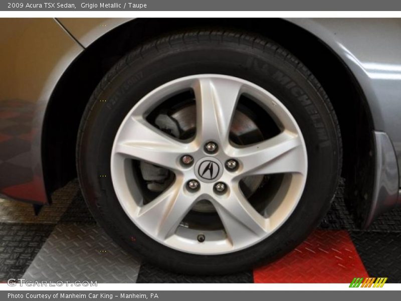 Grigio Metallic / Taupe 2009 Acura TSX Sedan