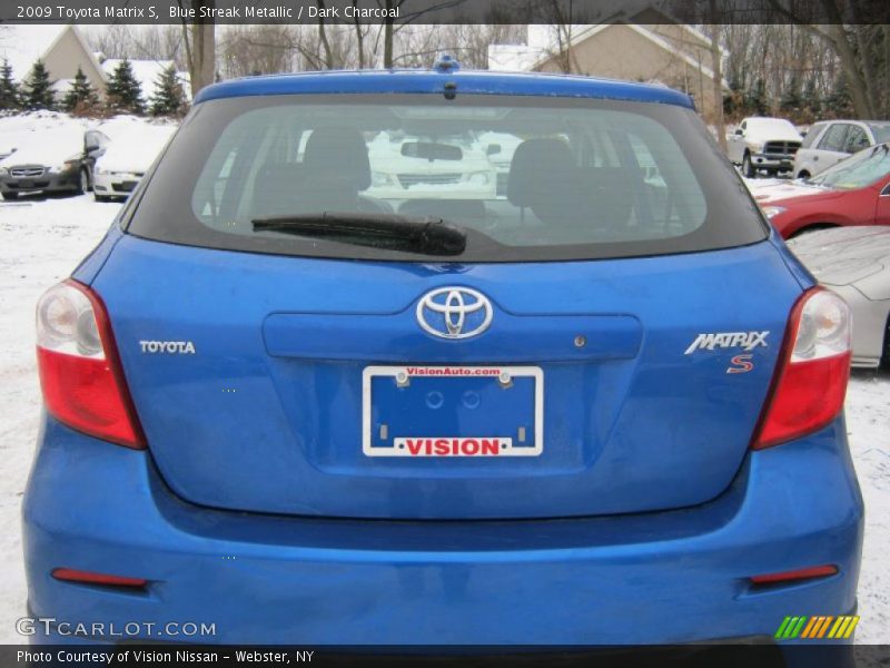 Blue Streak Metallic / Dark Charcoal 2009 Toyota Matrix S