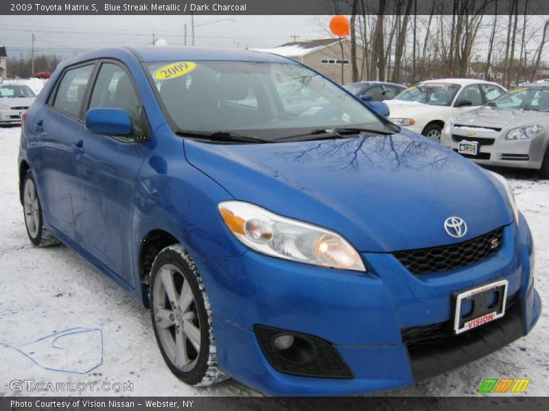 Blue Streak Metallic / Dark Charcoal 2009 Toyota Matrix S