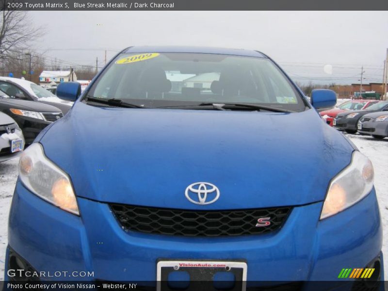 Blue Streak Metallic / Dark Charcoal 2009 Toyota Matrix S