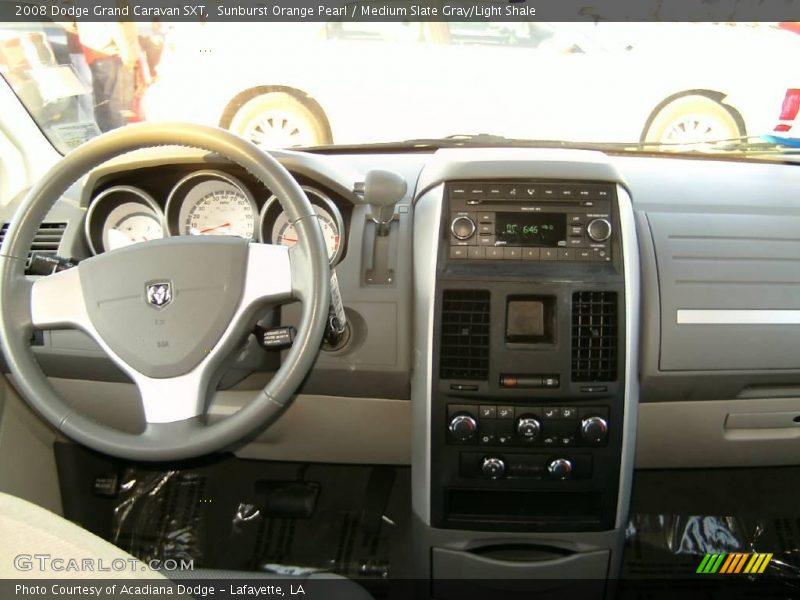 Sunburst Orange Pearl / Medium Slate Gray/Light Shale 2008 Dodge Grand Caravan SXT