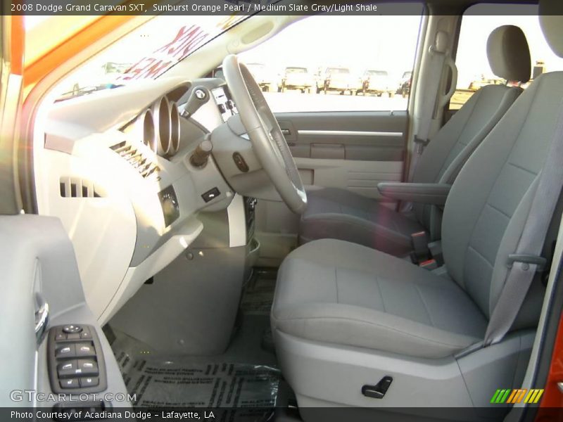Sunburst Orange Pearl / Medium Slate Gray/Light Shale 2008 Dodge Grand Caravan SXT