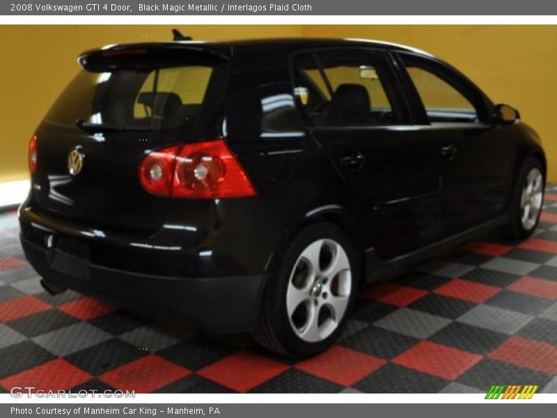 Black Magic Metallic / Interlagos Plaid Cloth 2008 Volkswagen GTI 4 Door