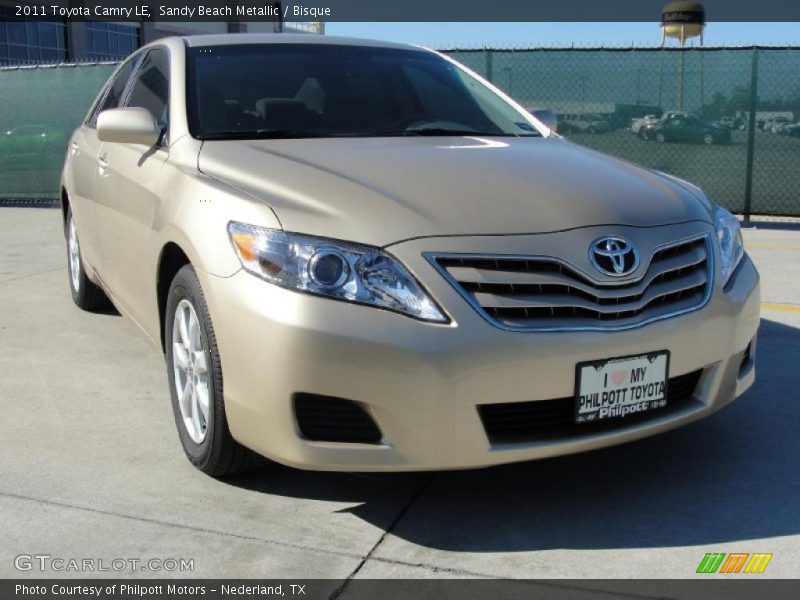 Sandy Beach Metallic / Bisque 2011 Toyota Camry LE