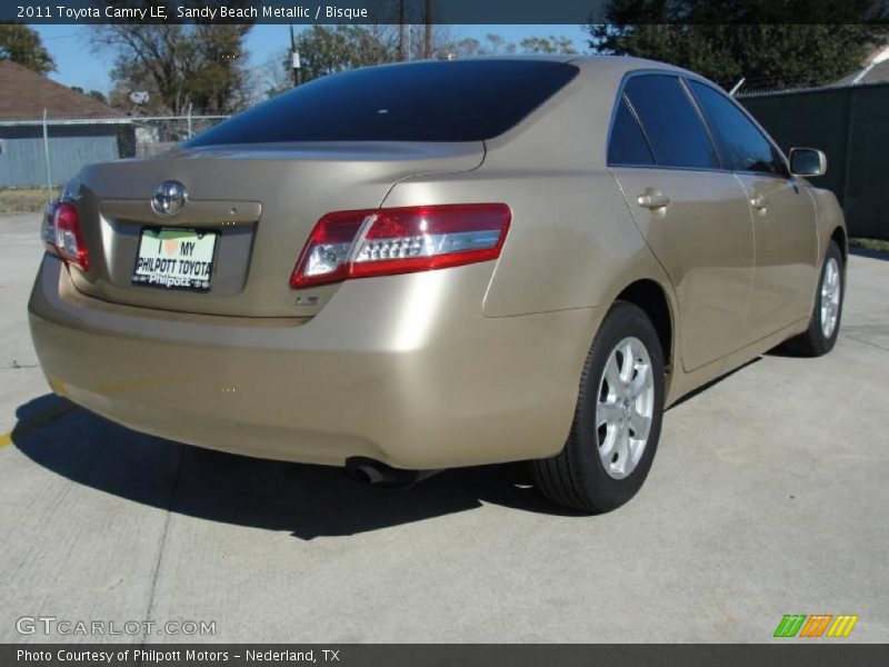 Sandy Beach Metallic / Bisque 2011 Toyota Camry LE