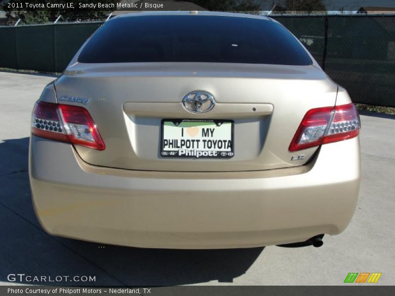 Sandy Beach Metallic / Bisque 2011 Toyota Camry LE