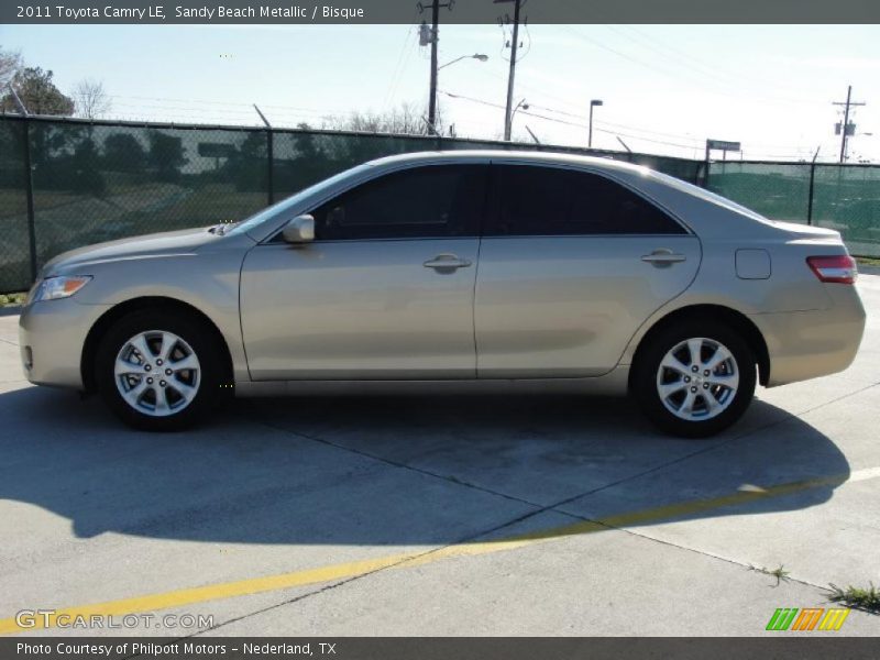 Sandy Beach Metallic / Bisque 2011 Toyota Camry LE
