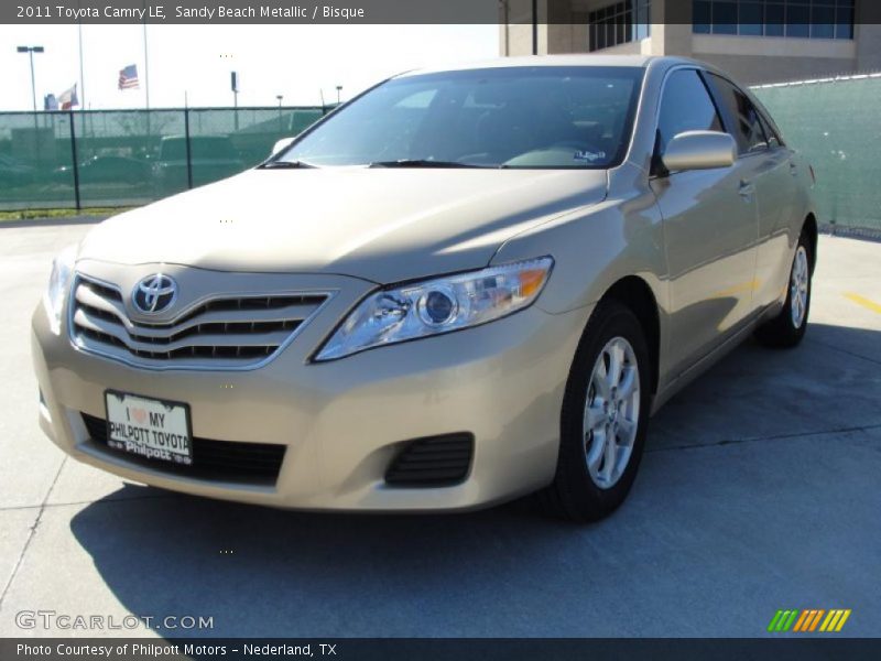 Sandy Beach Metallic / Bisque 2011 Toyota Camry LE