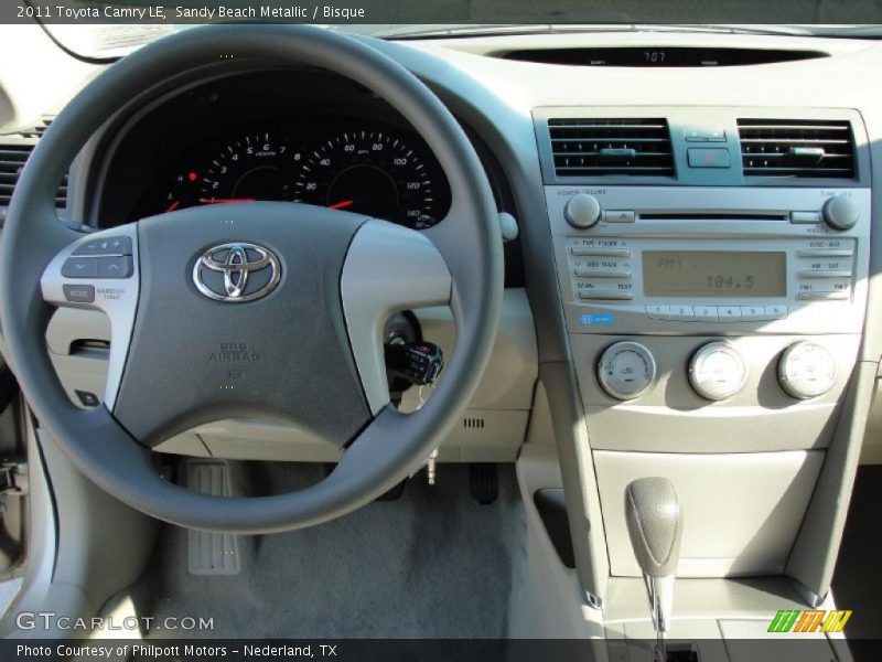 Sandy Beach Metallic / Bisque 2011 Toyota Camry LE