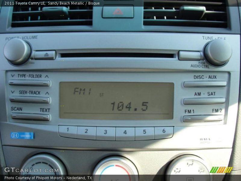 Sandy Beach Metallic / Bisque 2011 Toyota Camry LE