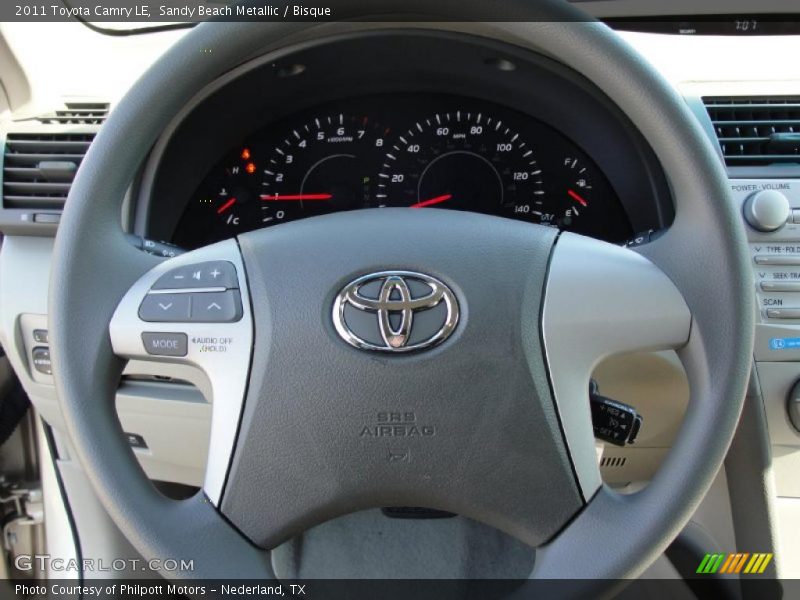 Sandy Beach Metallic / Bisque 2011 Toyota Camry LE