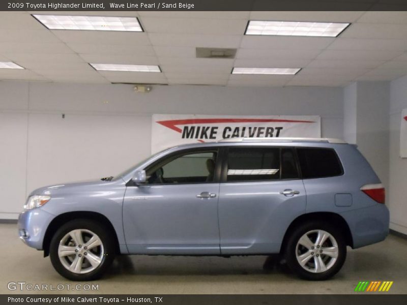 Wave Line Pearl / Sand Beige 2009 Toyota Highlander Limited
