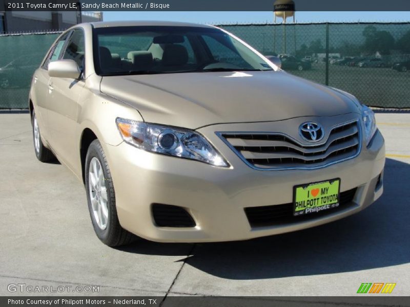 Sandy Beach Metallic / Bisque 2011 Toyota Camry LE