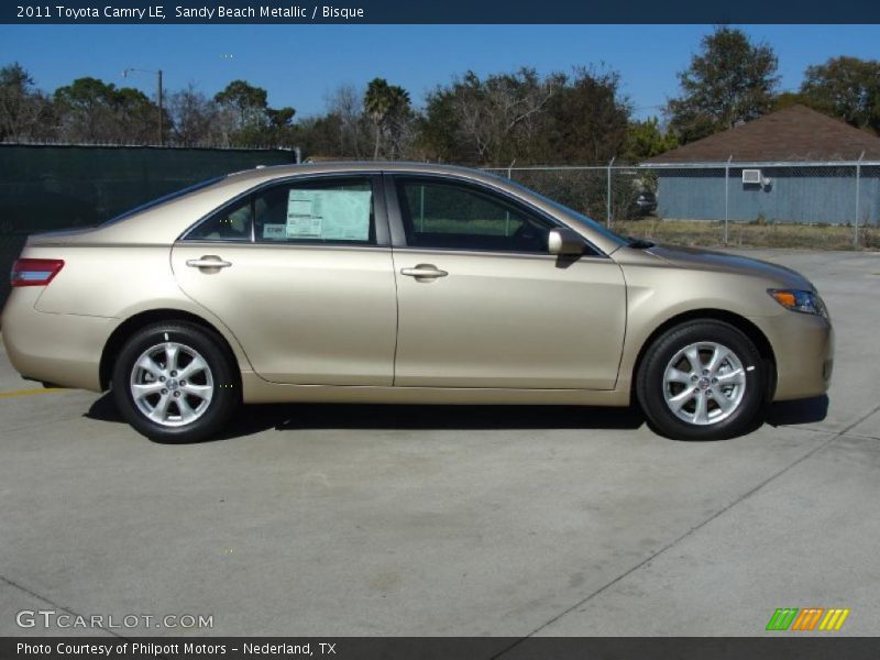 Sandy Beach Metallic / Bisque 2011 Toyota Camry LE