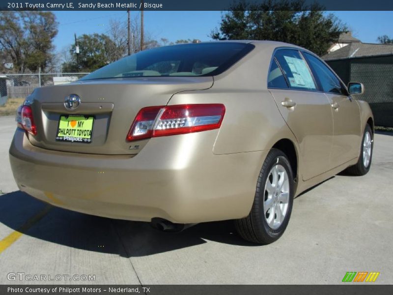 Sandy Beach Metallic / Bisque 2011 Toyota Camry LE