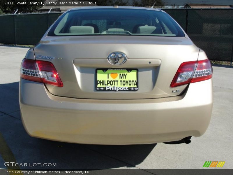 Sandy Beach Metallic / Bisque 2011 Toyota Camry LE