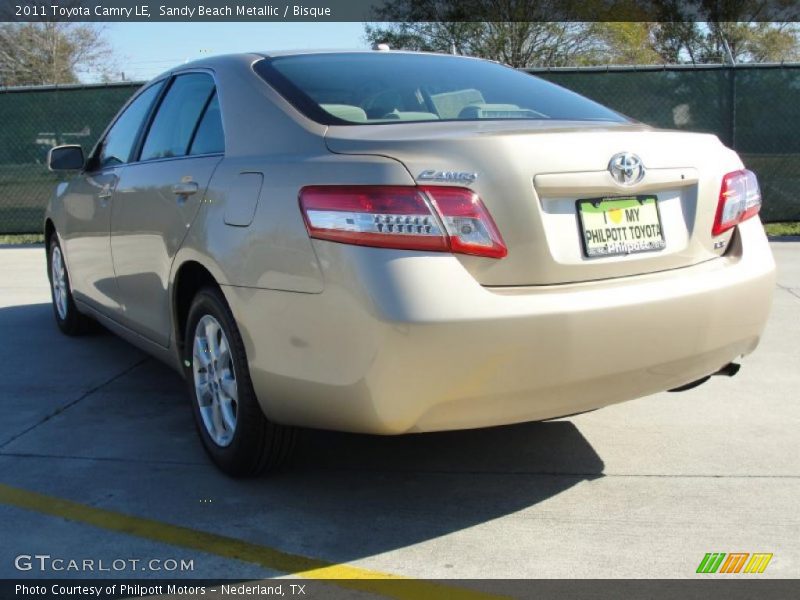 Sandy Beach Metallic / Bisque 2011 Toyota Camry LE