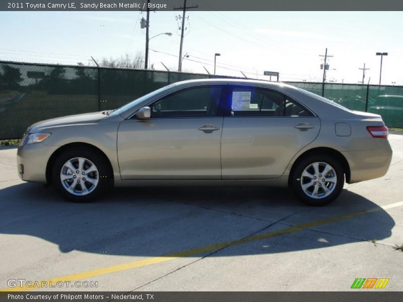 Sandy Beach Metallic / Bisque 2011 Toyota Camry LE