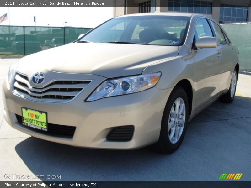 Sandy Beach Metallic / Bisque 2011 Toyota Camry LE