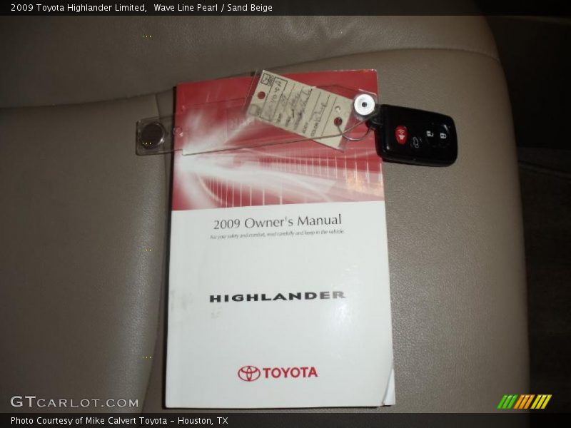 Wave Line Pearl / Sand Beige 2009 Toyota Highlander Limited