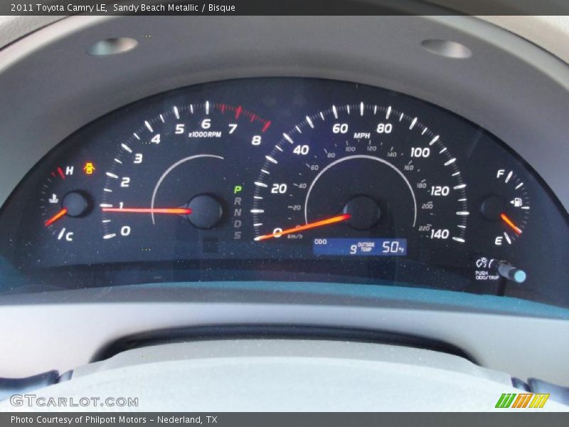 Sandy Beach Metallic / Bisque 2011 Toyota Camry LE